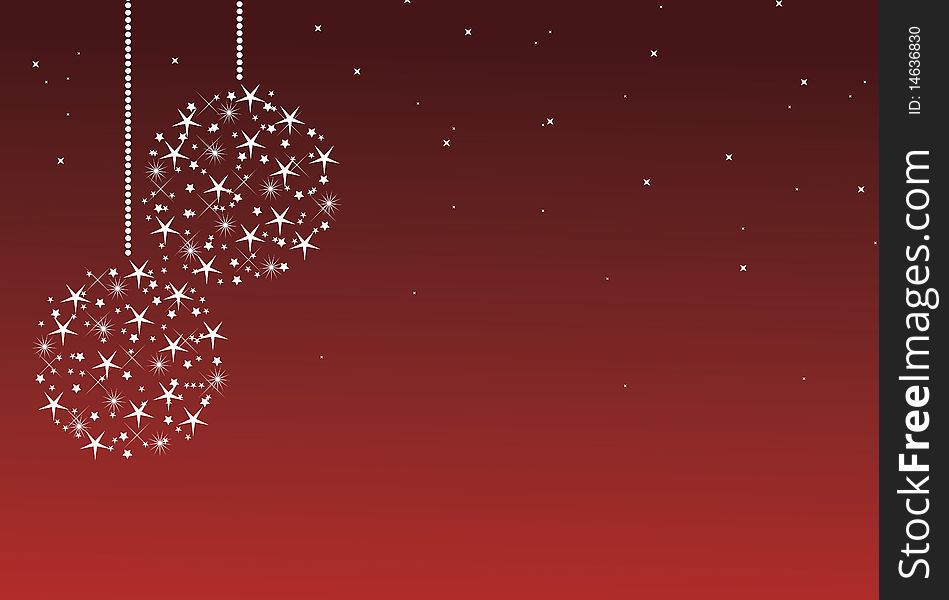 Christmas back ground in red with white stars. Christmas back ground in red with white stars