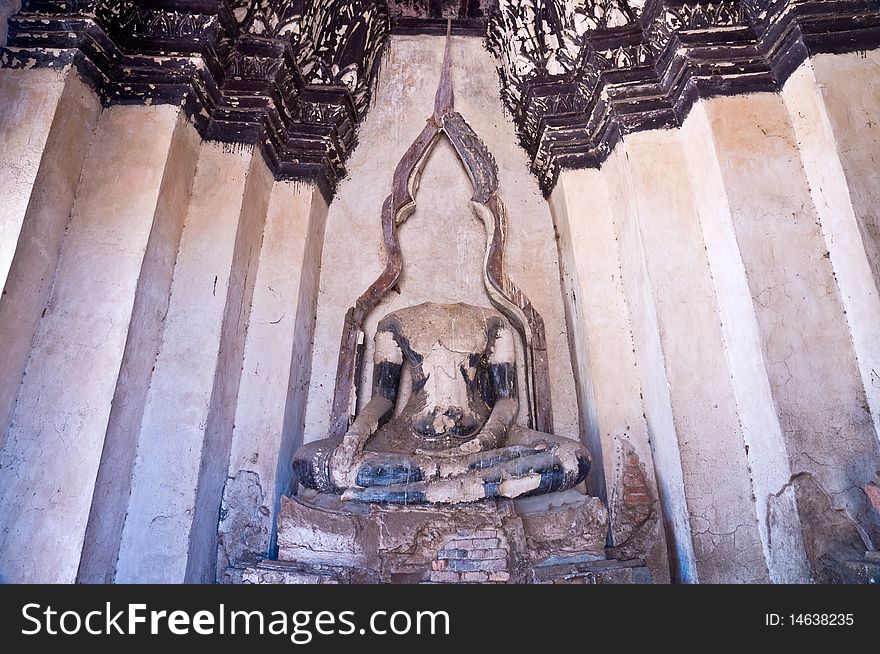 Buddha in ancient Ayutthaya - Thailand. Buddha in ancient Ayutthaya - Thailand