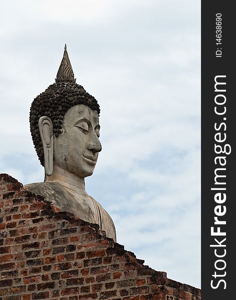 Ancient buddha statue in thailand. Ancient buddha statue in thailand