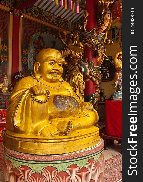 Statue of buddha in china temple