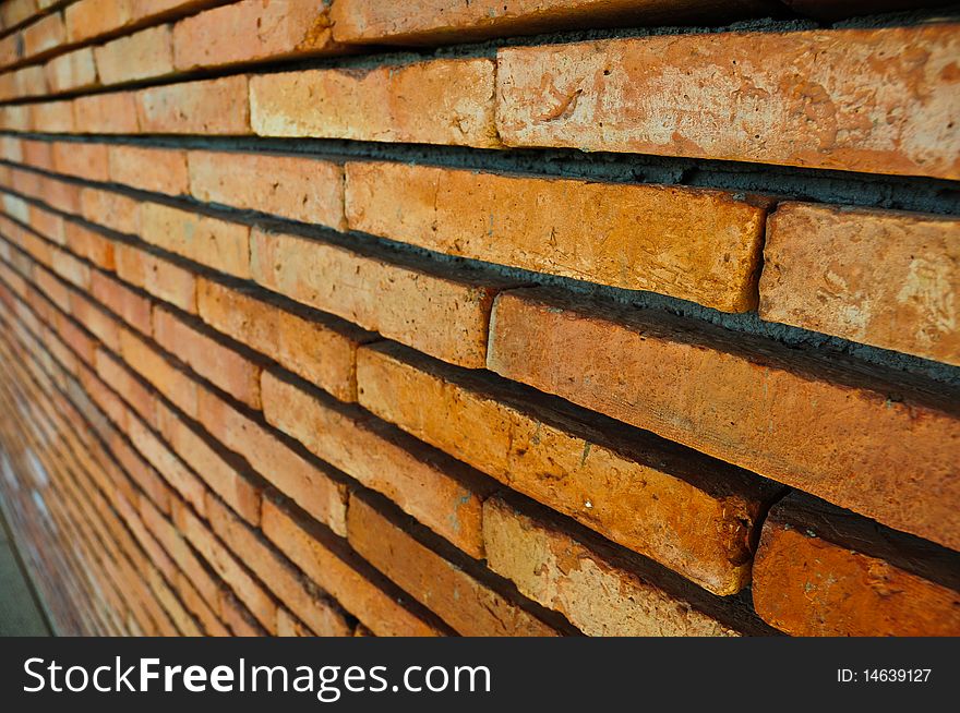 Brick wall perspective