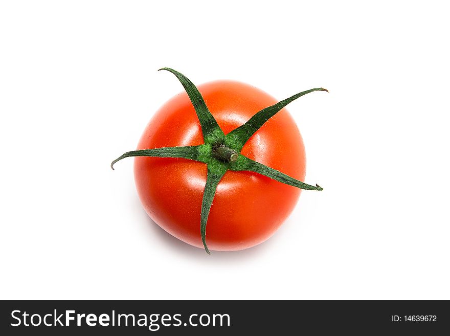 Set of tomatos. Isolated on white.