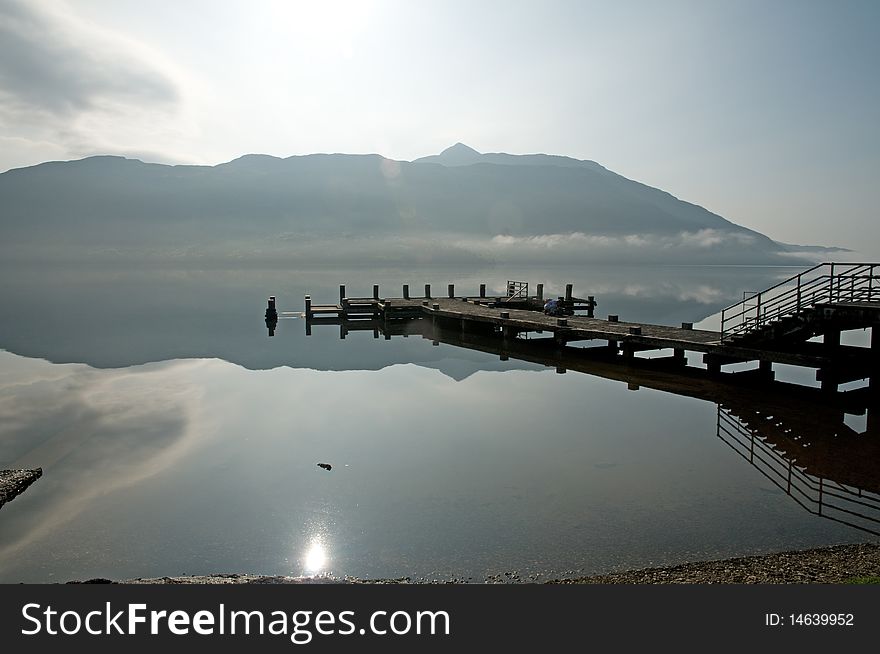 The scenery of loch lomond in scotland. The scenery of loch lomond in scotland