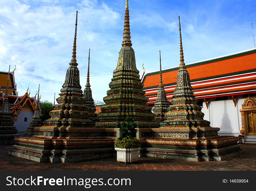Tha arts of Pagoda in Thailand