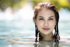 Free Woman In Water Royalty Free Stock Photography - 146349927