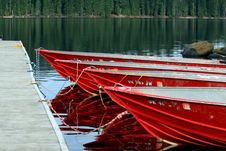 Red Boats At Dock Stock Images Red Boats At Dock Stock Images