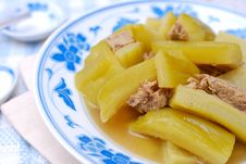 Chinese Bitter Gourd And Meat Cuisine Royalty Free Stock Photo