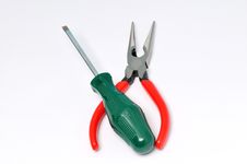 Pliers And Screwdriver Royalty Free Stock Image Pliers And Screwdriver Royalty Free Stock Image