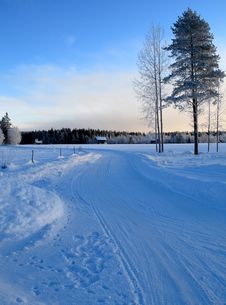 Wintry Road Stock Image Wintry Road Stock Image