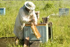 Work Of The Beekeeper Stock Photography Work Of The Beekeeper Stock Photography