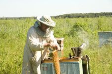 Work Of The Beekeeper Stock Photography Work Of The Beekeeper Stock Photography