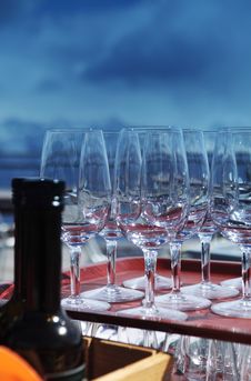 Bottle Of Wine And Glasses Stock Images Bottle Of Wine And Glasses Stock Images