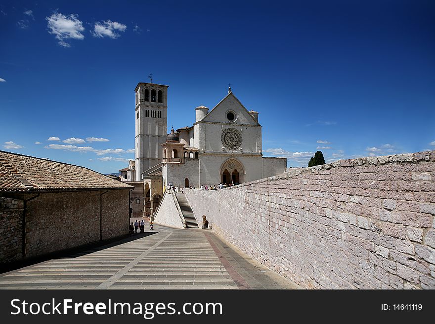 Saint Francis church in Assisi. Saint Francis church in Assisi