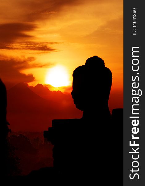 Borobudur Silhouette Sunrise