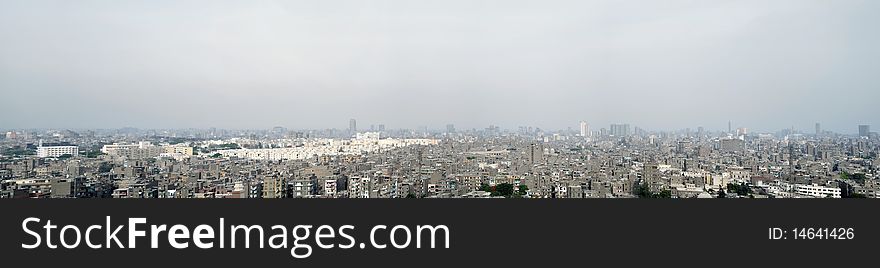 In a photo a panorama of the city of Cairo