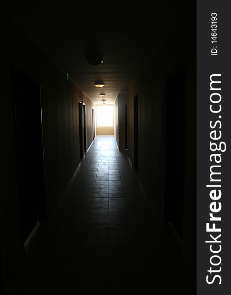 Light In The End Of A Corridor