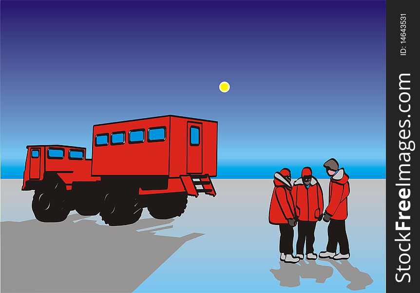 Antarctic Snow Tractor