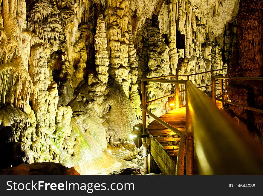 Dikteo Andro Cave also known as birth place of Zeus in Crete, Greece.