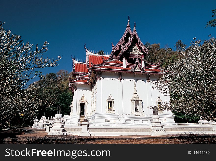 The beautiful buddhist temple in Thailand