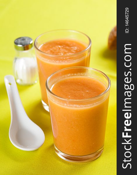 Delicious Gazpacho Typical Spanish Gastronomy