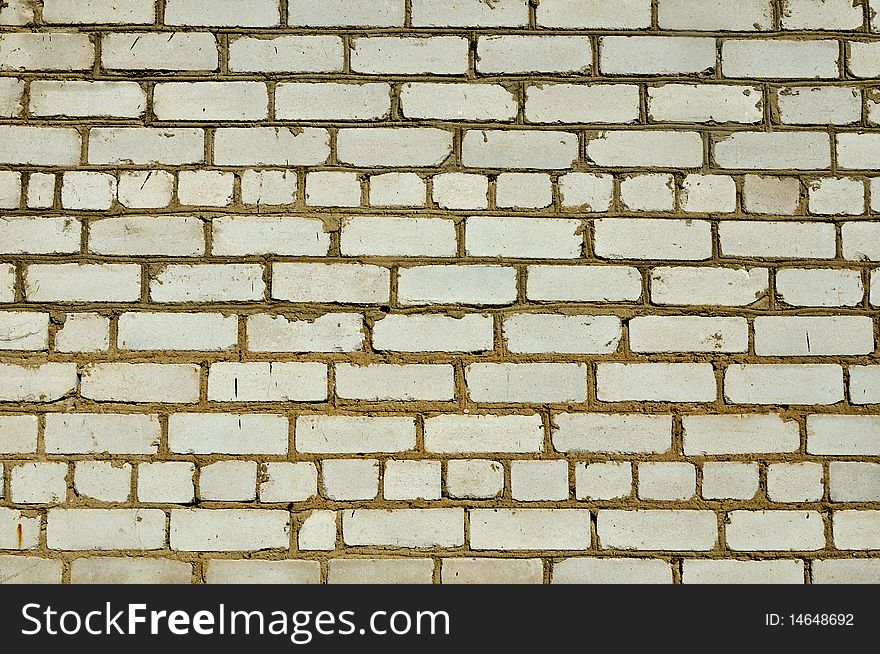 Carelessly built brick wall (texture). Carelessly built brick wall (texture)