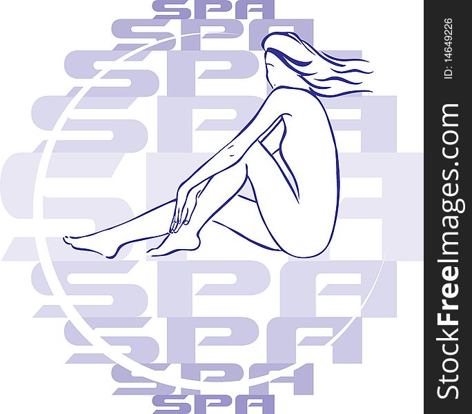 Spa Woman Creative Logo