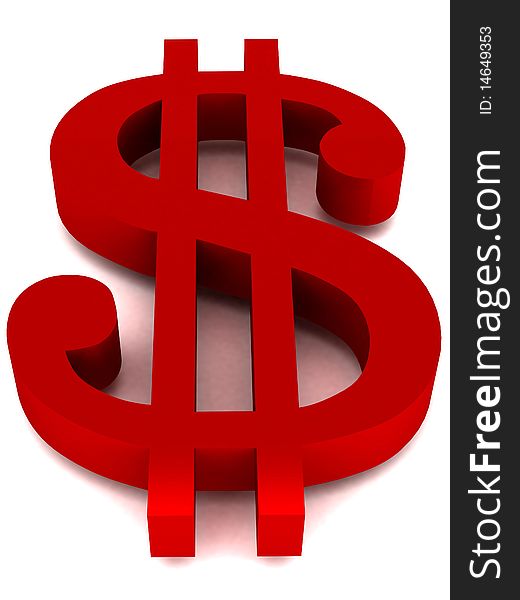 Dollar sign for web or business presentations.