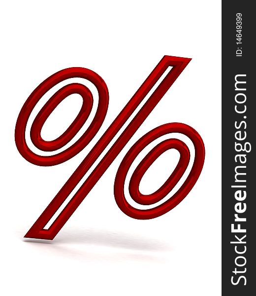 Percent symbol for website or presentations.