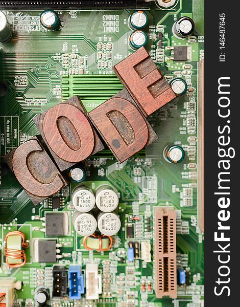 Computer code. Coding for computer programming and developing
