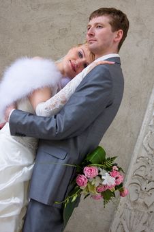 The Newly Married Couple Stock Photography
