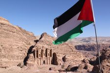 Flag-Monastery/Petra Stock Photos