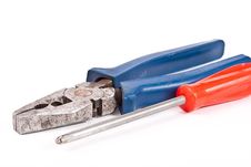 Pliers And Screwdriver Stock Photography Pliers And Screwdriver Stock Photography