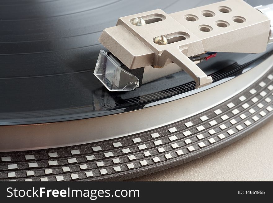 Macro shot of turntable cartridge. Macro shot of turntable cartridge