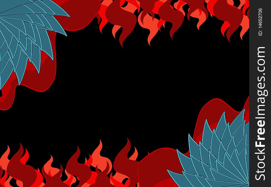 Dragon Skin  Flame Background