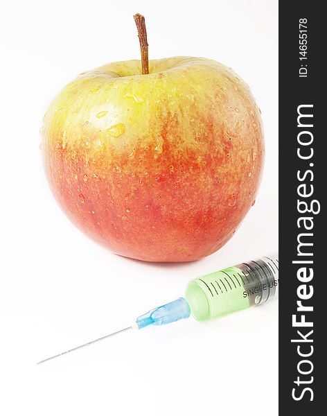 Apple And Syringe