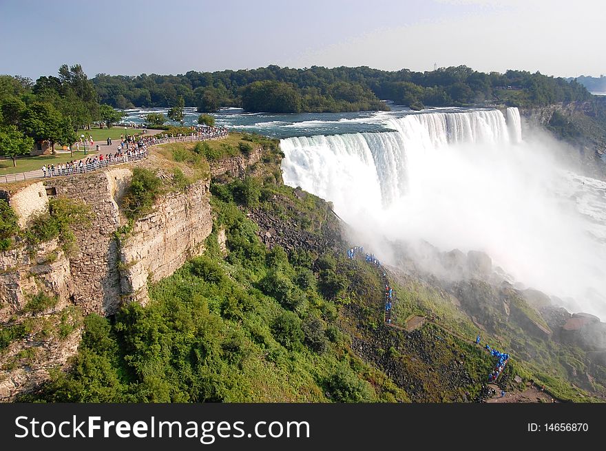 The Niagara waterfall in US side