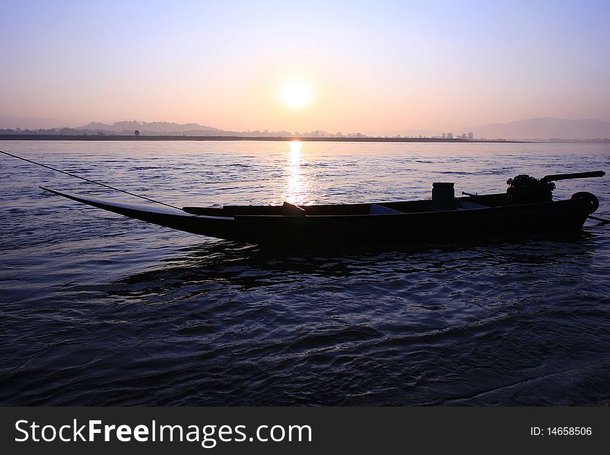 Boat in the Morning, North of Thailand