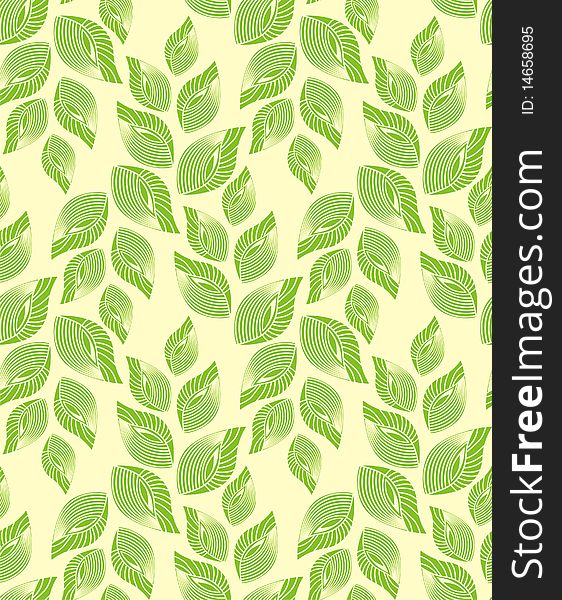 Texture with beautiful green leaves. Vector illustration. Texture with beautiful green leaves. Vector illustration.