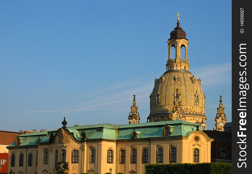 World Cultural Heritage: Liebfrauenkirche and Sekundogenitur in Dresden, Germany