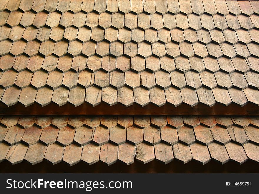 Wood roof texture