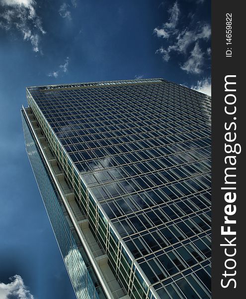 Modern building with perfect sky background. Modern building with perfect sky background