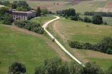 Italy,tuscany,landscapes With Hills Of Siena Royalty Free Stock Image Italy,tuscany,landscapes With Hills Of Siena Royalty Free Stock Image