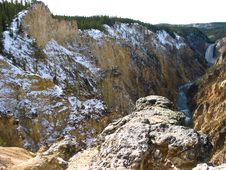 Lower Falls Grand Canyon Yellowstone Royalty Free Stock Images