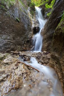 Waterfall In Slovakia Royalty Free Stock Photo