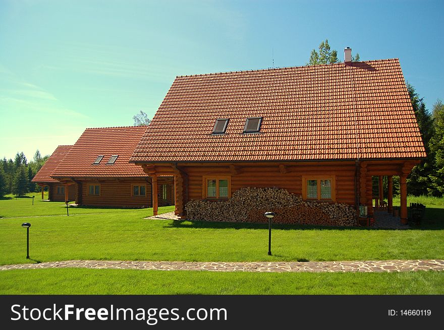 Several weekendhouses in beautiful nature. Several weekendhouses in beautiful nature