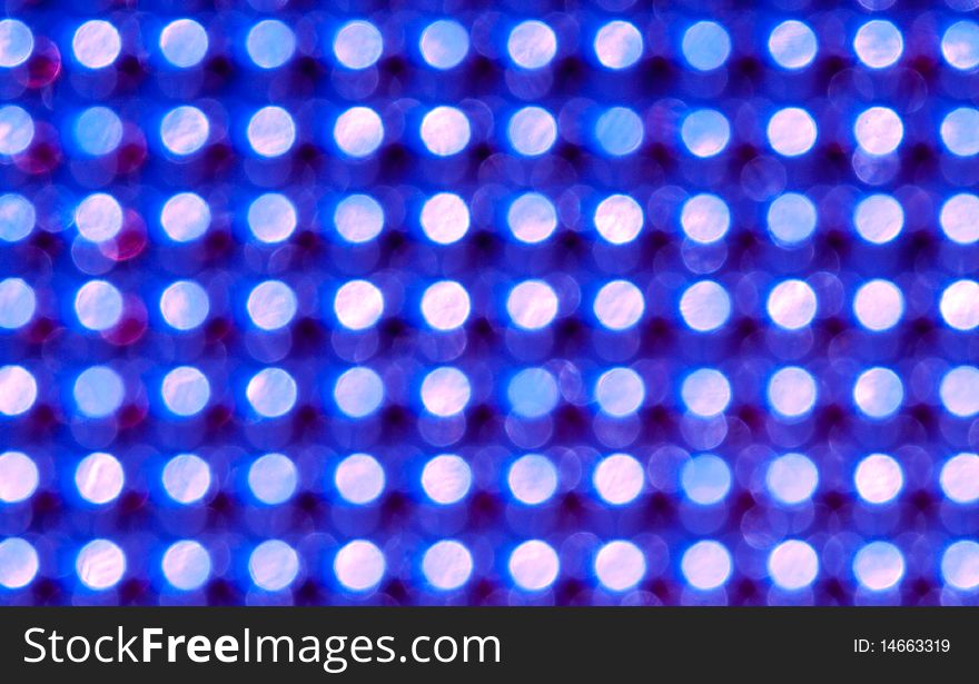 Blurry pattern of blue decoration lights. Blurry pattern of blue decoration lights.