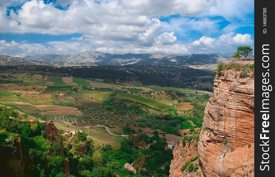 Nice view of the mountainous landscape. Spain. Nice view of the mountainous landscape. Spain.