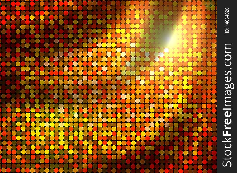 Golden disco background