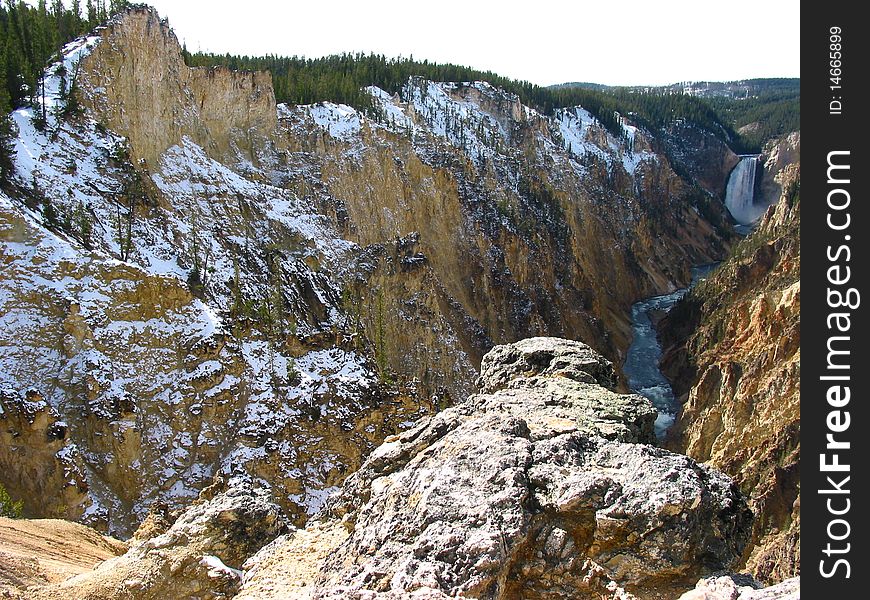 Lower Falls Grand Canyon Yellowstone