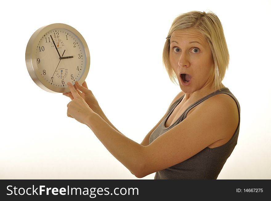 The Girl And A Clock